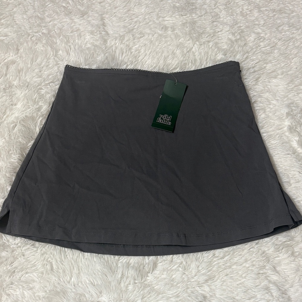 NWT Wild Fable Light Flaws Grey Skort Size XS